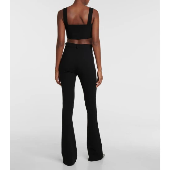 Magda Butrym Wool-blend High-rise Flared Pants - Image 2