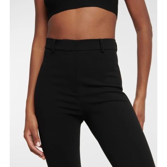 Magda Butrym Wool-blend High-rise Flared Pants - Image 3