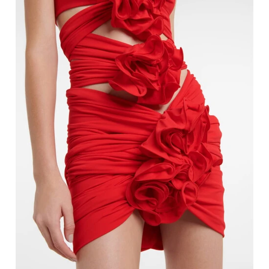 Magda Butrym Floral Appliqué Minidress - Image 4