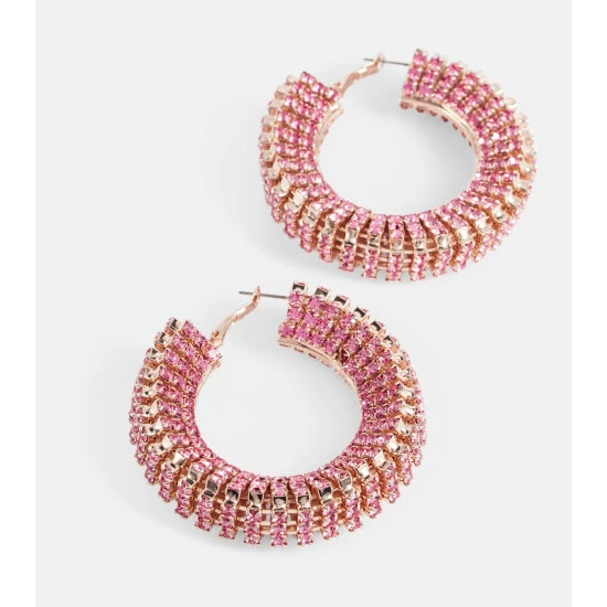 Magda Butrym Crystal-embellished Hoop Earrings - Image 3