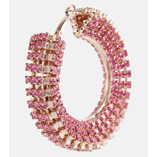 Magda Butrym Crystal-embellished Hoop Earrings - Image 4