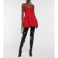 Magda Butrym Appliqué Lace Minidress